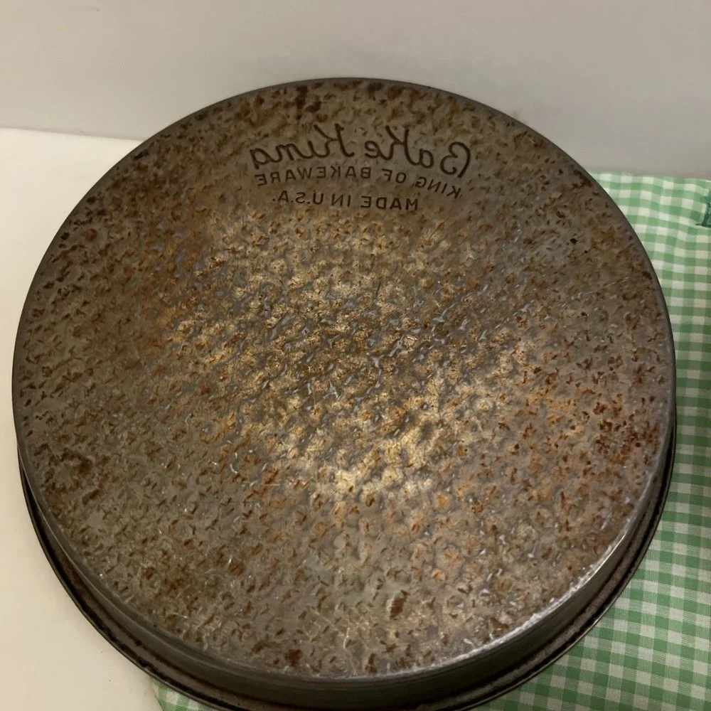 Set of 3 Bake King King of Bakeware 8.5 Inch Round Cake Pans USA‎ Vintage